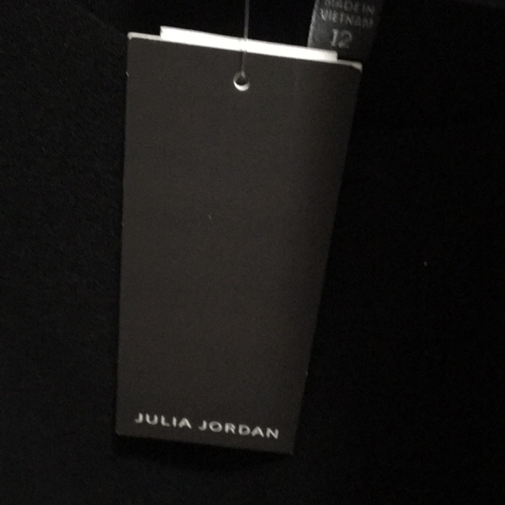 NWT Julia Jordan Black Crepe Dress Size 12 - Picture 7 of 8